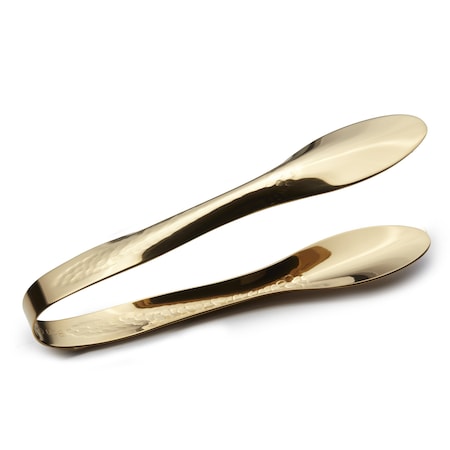 Bon Chef Ez Use Banquet Serving Tongs Hammer Finish 9-1/4" - Gold 9461HFG